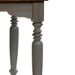 Dining Tables-Kirkland's Home Brown And Gray Traditional Wood Dining Table Brown/Gray