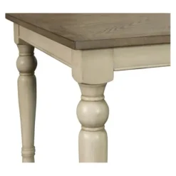 Dining Tables-Kirkland's Home Brown And Ivory Martha Stewart Dining Table Brown/Ivory
