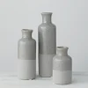 Vases-Kirkland's Home Brown And White Resin Leaf Vases, Set Of 3 Brown/White