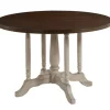 Dining Tables-Kirkland's Home Brown And White Round Wooden Dining Table Brown/White
