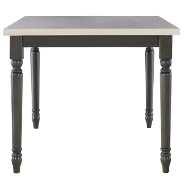 Dining Tables-Kirkland's Home Brown And White Traditional Dining Table Brown/White