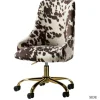 Office Furniture-Kirkland's Home Brown And White Upholstered Cow Print Office Chair Brown/White