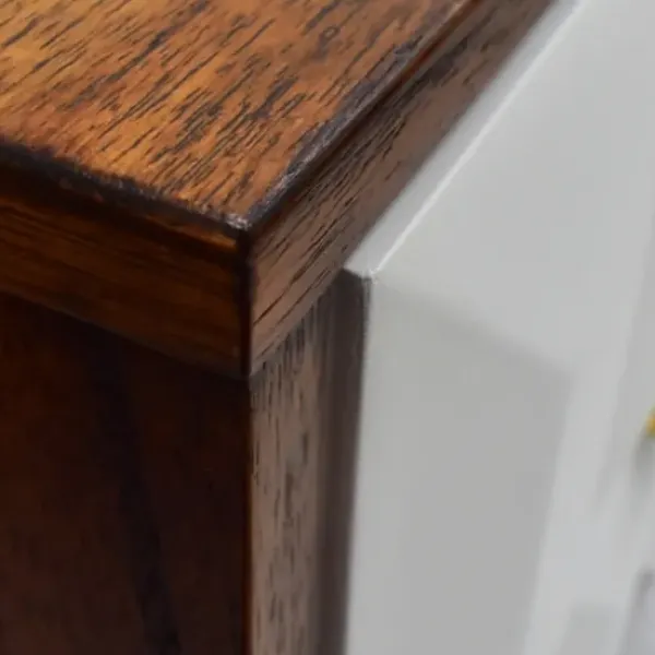 Nightstands-Kirkland's Home Brown And White Wood 2-Drawer Nightstand