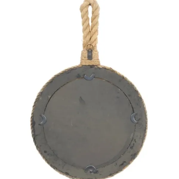 Decorative Mirrors-Kirkland's Home Brown Cora Jute Wall Mirrors, Set Of 3