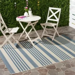 Outdoor Rugs-Kirkland's Home Brown Diamond Chevron Outdoor Area Rug, 7X9 Brown/Tan