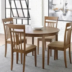 Dining Tables-Kirkland's Home Brown Leaf Wooden Dining Table