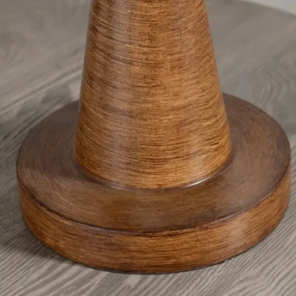 Table Lamps-Kirkland's Home Brown Tapered Base Velvet Shade Table Lamp Blue