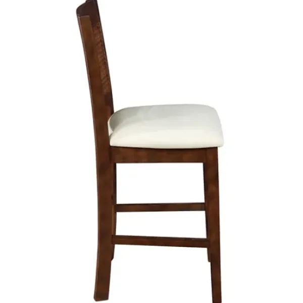 Bar Stools & Counter Height Stools-Kirkland's Home Brown Wilbur Cane Back Counter Stools, Set Of 2 Brown/White