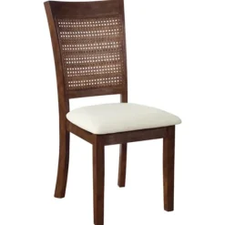 Dining Chairs-Kirkland's Home Brown Wilbur Cane Back Dining Chairs, Set Of 2 Brown/White