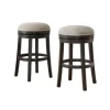 Bar Stools & Counter Height Stools-Kirkland's Home Brown Wood Backless Swivel 2-Pc. Bar Stool Set Gray
