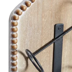 Wall Storage-Kirkland's Home Brown Wood Bottle Frame Metal Bracket Wine Holder