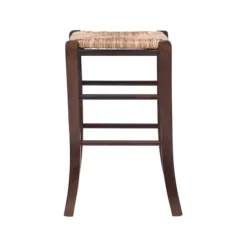 Bar Stools & Counter Height Stools-Kirkland's Home Brown Wood Grass Backless 2-Pc. Counter Stool Set Tan
