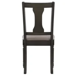 Dining Chairs-Kirkland's Home Brown Wood Upholstered Dining Chairs, Set Of 2 Brown/Gray