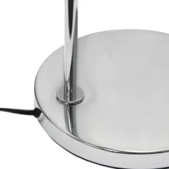 Floor Lamps-Kirkland's Home Brushed Nickel Arched Stem Floor Lamp White