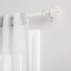 Curtain Rods & Hardware-Kirkland's Home Brushed Nickel Iron Tension Rod, 40 In.
