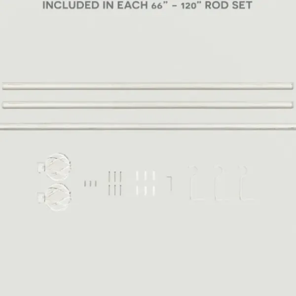 Curtain Rods & Hardware-Kirkland's Home Brushed Nickel Iron Tension Rod, 40 In.