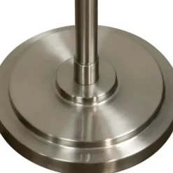 Floor Lamps-Kirkland's Home Brushed Steel Adjustable Swing Arm Floor Lamp Tan