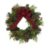 Wreaths-Kirkland's Home Buffalo Check And Berries Christmas Wreath Green/Red