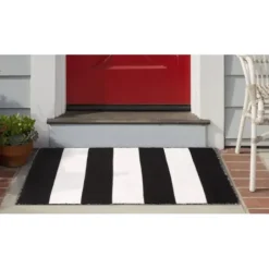 Outdoor Rugs-Kirkland's Home Buffalo Check Outdoor Area Rug, 3X5 Gray