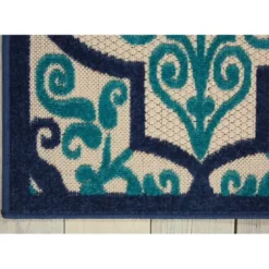 Outdoor Rugs-Kirkland's Home Buffalo Check Outdoor Runner Blue