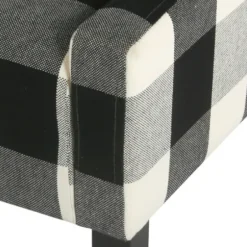 Accent Chairs-Kirkland's Home Buffalo Check Swoop Accent Chair Black