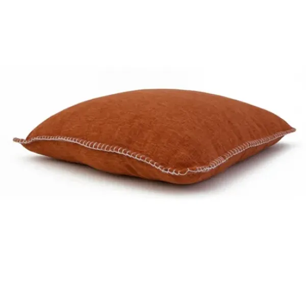 Pillows-Kirkland's Home Burnt Chunky Weave Pillows, Set Of 2 Orange