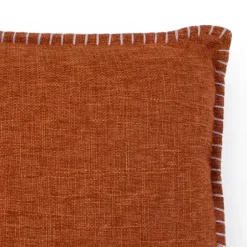 Pillows-Kirkland's Home Burnt Chunky Weave Pillows, Set Of 2 Orange