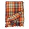 Blankets & Throws-Kirkland's Home Burnt Harvest Plaid Throw Orange