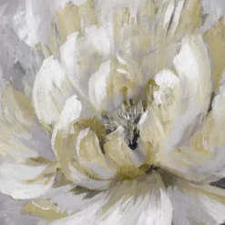 Canvas Art-Kirkland's Home Burst Of Spring Gold Canvas Art Print Gold/White/Gray