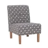Accent Chairs-Kirkland's Home Burst Patterned Slipper Accent Chair Gray