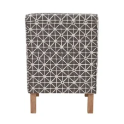 Accent Chairs-Kirkland's Home Burst Patterned Slipper Accent Chair Gray