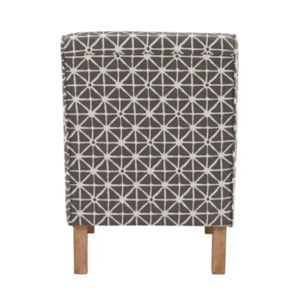Accent Chairs-Kirkland's Home Burst Patterned Slipper Accent Chair Gray