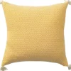 Pillows-Kirkland's Home Buttercup Chevron Organic Cotton Throw Pillow Yellow