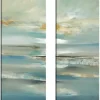 Canvas Art-Kirkland's Home By The Water Iii Canvas Art Prints, Set Of 2 Blue/Gray