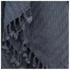 Blankets & Throws-Kirkland's Home Cable Knit Tassel Throw Blue