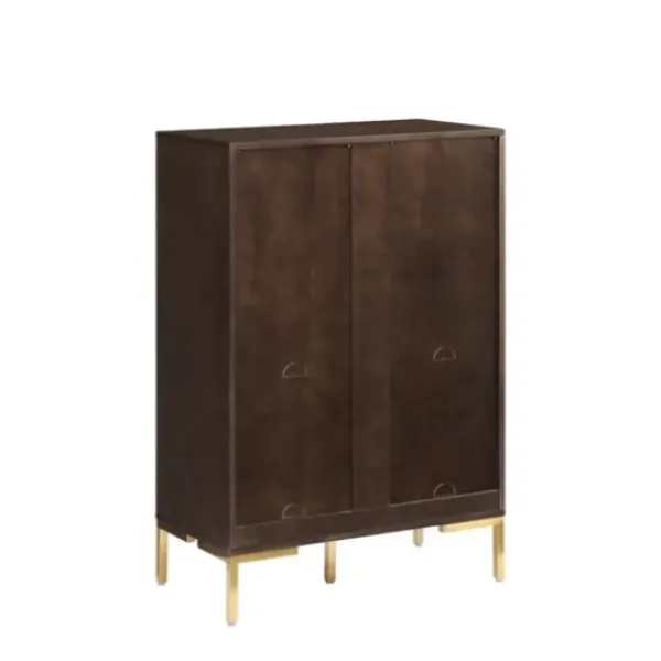 Bookshelves-Kirkland's Home Cadence Gold Record Storage Bookcase