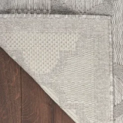 Outdoor Rugs-Kirkland's Home Cafe Geo Lattice Outdoor Area Rug, 6X9 Brown