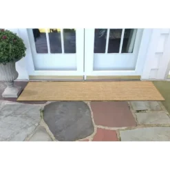 Outdoor Rugs-Kirkland's Home Cafe Geo Lattice Outdoor Area Rug, 7X9 Brown