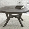Coffee Tables-Kirkland's Home Calvert Round Coffee Table Gray