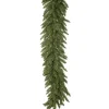 Arrangements & Greenery-Kirkland's Home Camden Fir Clear Lit Industrial Garland, 50 Ft. Green