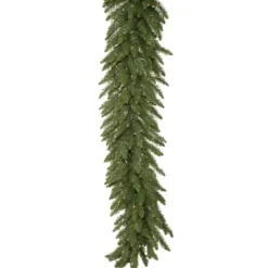 Arrangements & Greenery-Kirkland's Home Camden Fir Clear Lit Industrial Garland, 50 Ft. Green