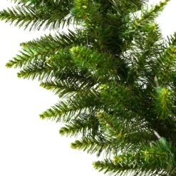 Arrangements & Greenery-Kirkland's Home Camden Fir Clear Lit Industrial Garland, 50 Ft. Green