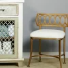 Benches & Ottomans-Kirkland's Home Canal Street Vanity Stool White