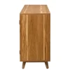 Cabinets & Sideboards-Kirkland's Home Cane Wood Storage Media Cabinet Tan
