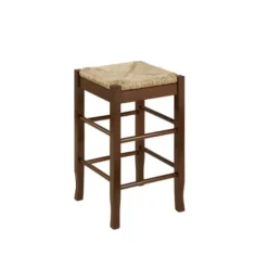 Bar Stools & Counter Height Stools-Kirkland's Home Cappuccino Wooden Counter Stool Brown