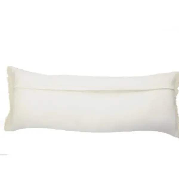 Pillows-Kirkland's Home Caramel Coated Lumbar Accent Pillow With Fringe Brown