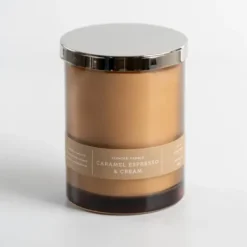 Candles-Kirkland's Home Caramel Espresso & Cream Single Wick Jar Candle Brown