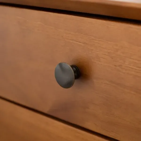 Nightstands-Kirkland's Home Caramel Mid-Century Nightstand Brown