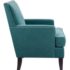 Accent Chairs-Kirkland's Home Carlton Accent Chair With Nailhead Trim Blue