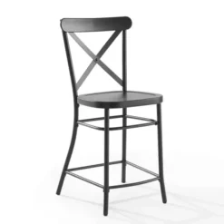 Bar Stools & Counter Height Stools-Kirkland's Home Caroline X-Back Counter Stools, Set Of 2 Black